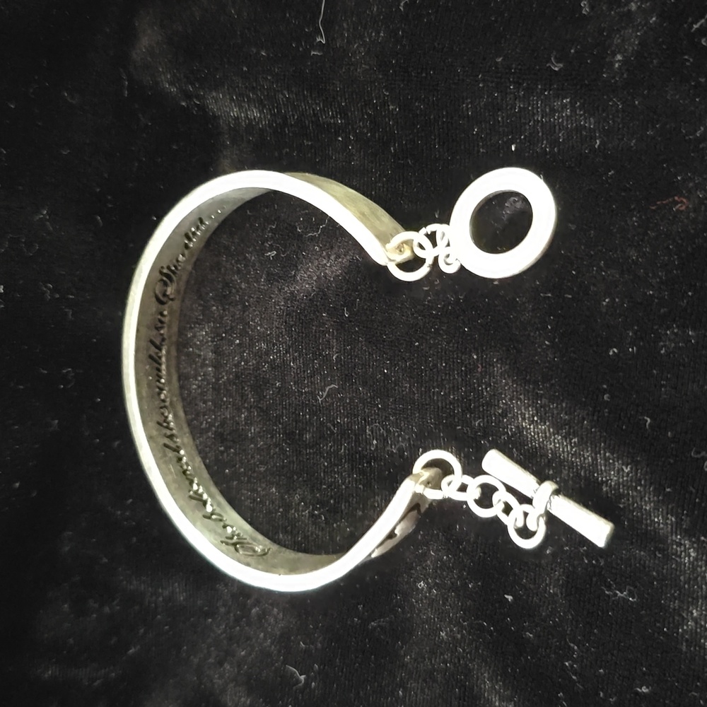 Silver bangle bracelet